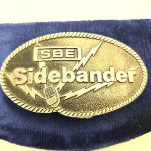 SBE VINTAGE SIDEBANDER CB RADIO BELT BUCKLE